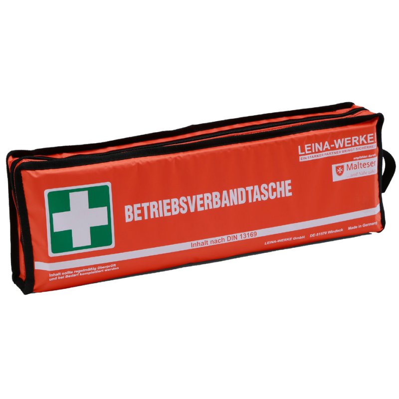 LEINA-WERKE First Aid Pouch for Businesses, DIN 13169, orange